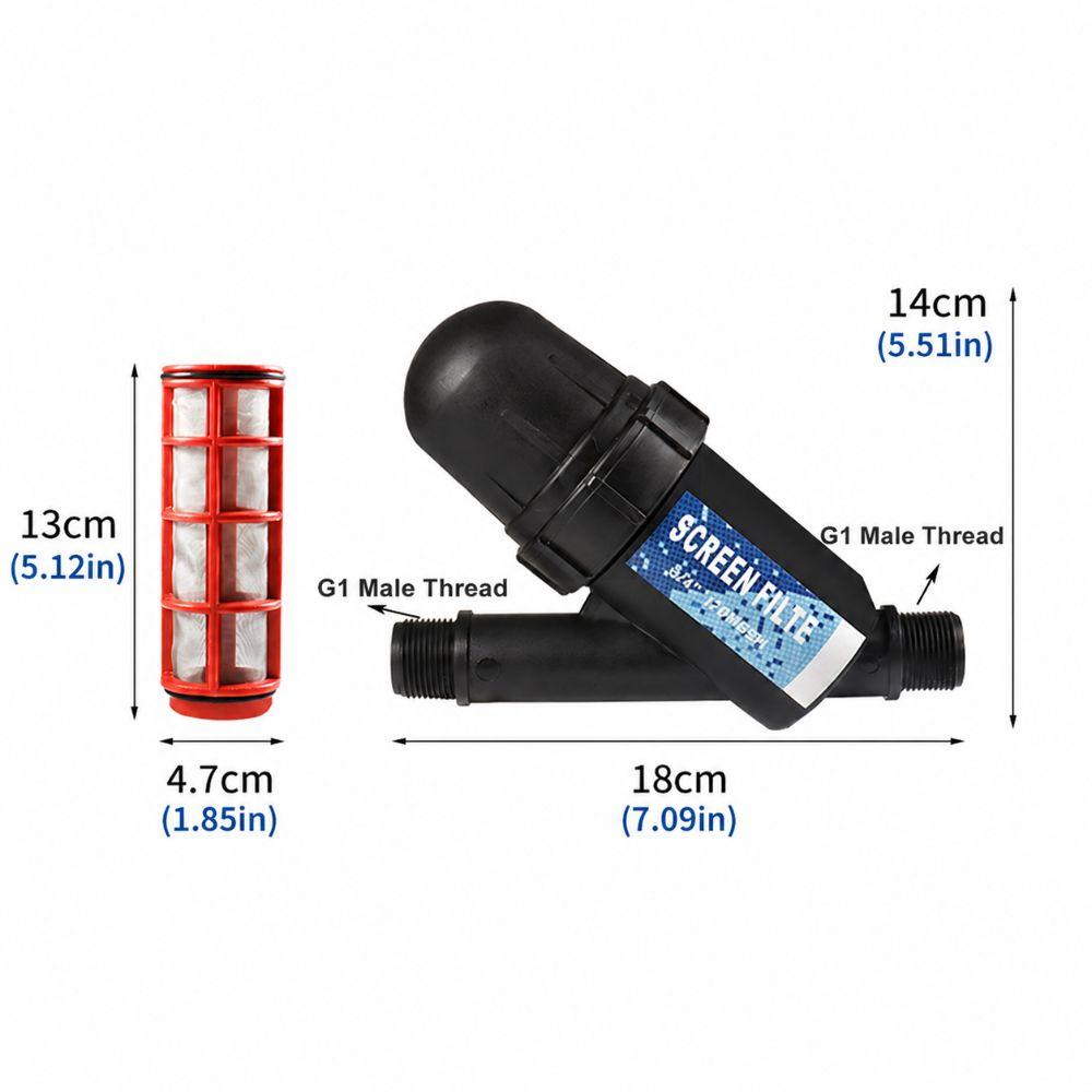 Large Capacity Mesh Water Filter 120 Mesh Water Treatment Filter Water Line Filtration
