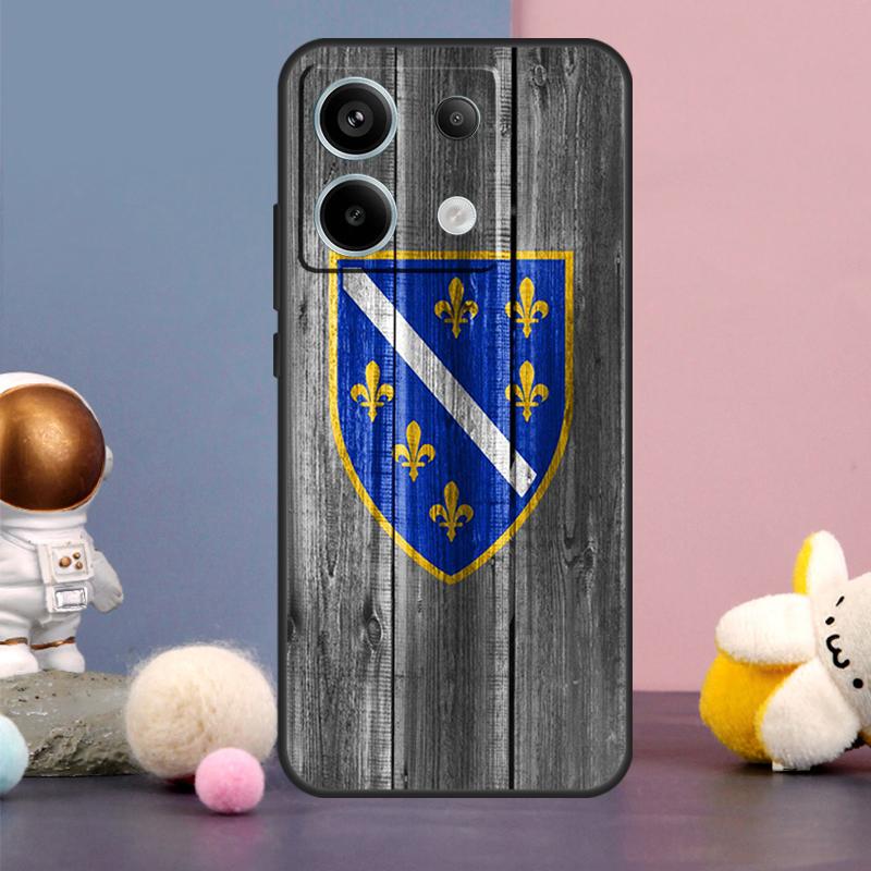 Cover Bandiera Bosnia ed Erzegovina per Xiaomi Redmi Note 13 12 11 9 10 Pro 12S 11S 10S 9S Redmi 13 12 10C 12C 13C Custodia