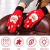 Men/Women Christmas Santa Gloves Thicken Touch Screen Winter Full Finger Mittens