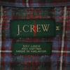 j.crew 90s Linen Blend Old Giant Tag Check Pattern Short Sleeve Button Down Shirt Men's Used