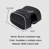 Bicycle Front Beam Bag High Capacity Waterproof With Reflective Strip Bike Frame Bag Road Cycling Upper Pipe Storage Bag