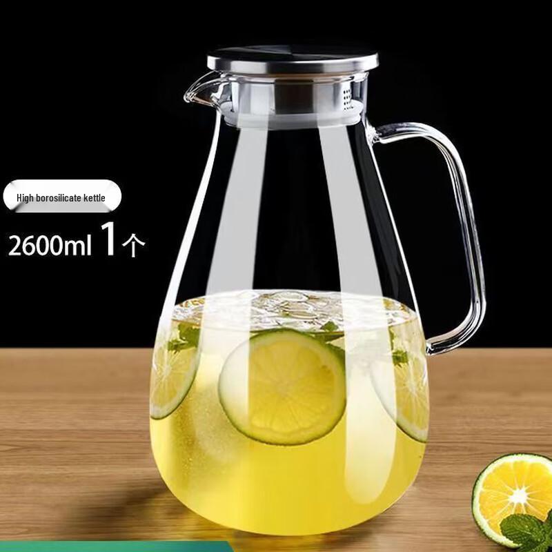 TINGLE High Borosilicate Glass Cold Water Pitcher