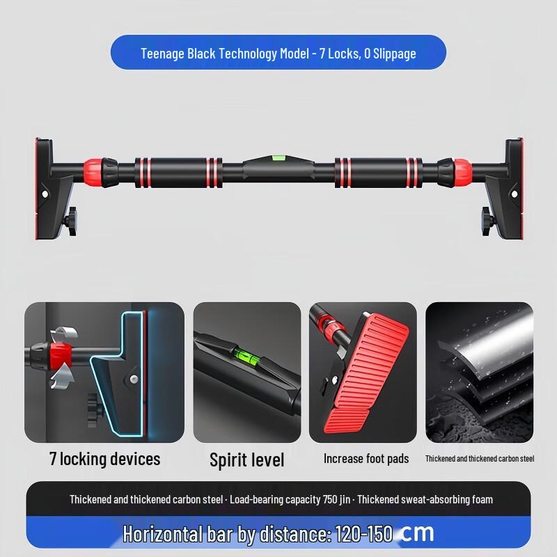 WEZHO Adjustable No-Drill Pull-Up Bar