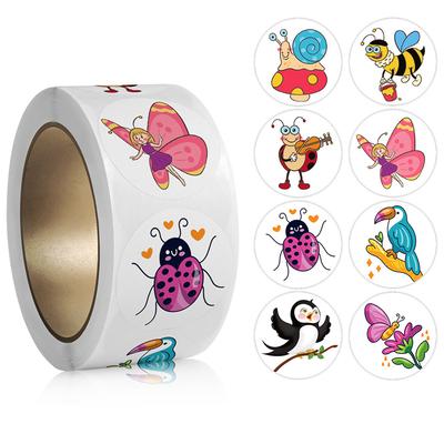 100-500 stuks Cartoon Schattige Sticker Kinderen Beloning Aanmoedigingssticker Verjaardag/vakantiefeest Cadeauverpakking Verzegeling Decor Etiketten