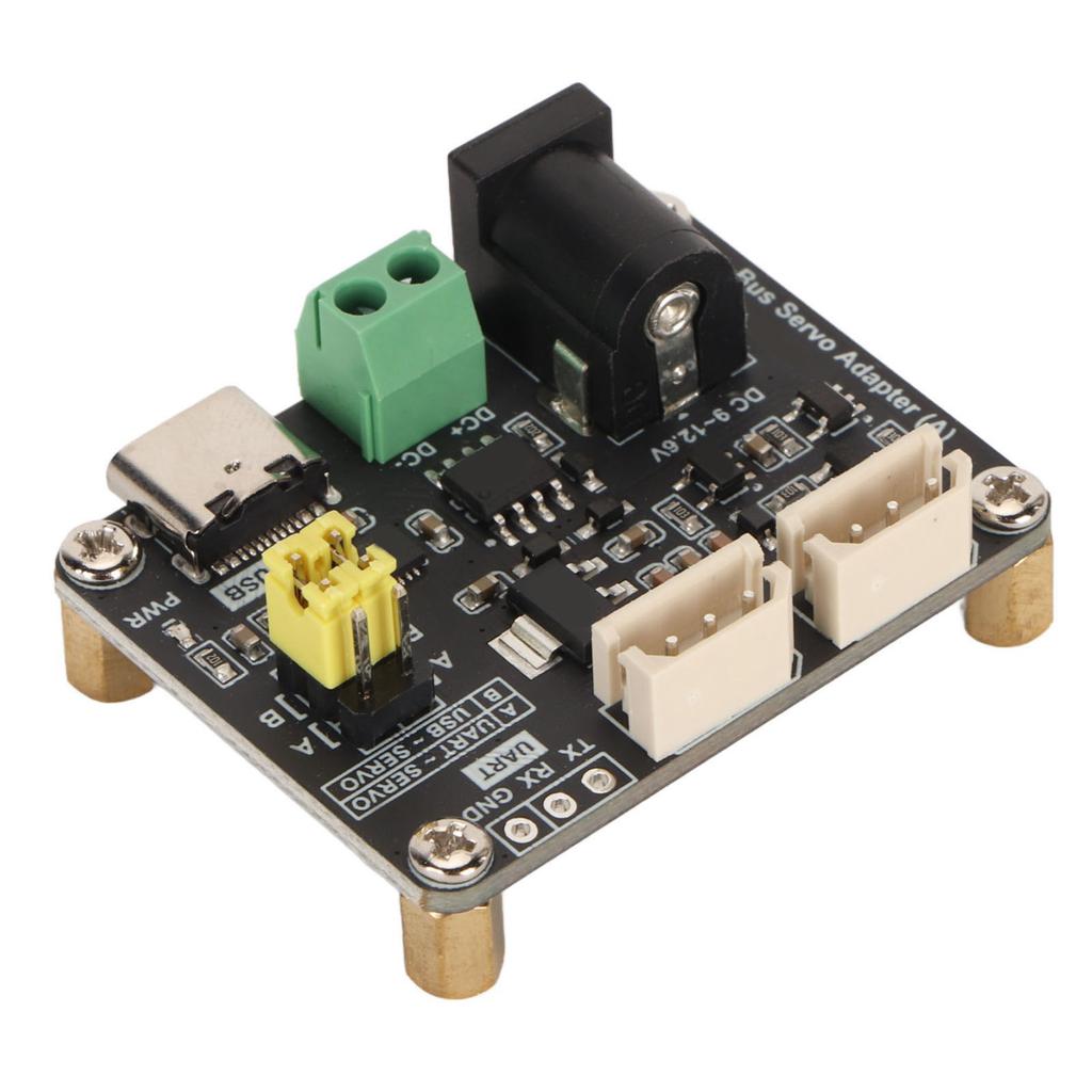 Bus Servo Driver Board 9 to 12.6V Input UART 5.5x2.1mm DC Space Saving Bus Servo Adapter for ST SC