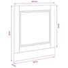 Dishwasher Panel Porto White 60 x 1.5 x 57 cm Wood Based Material