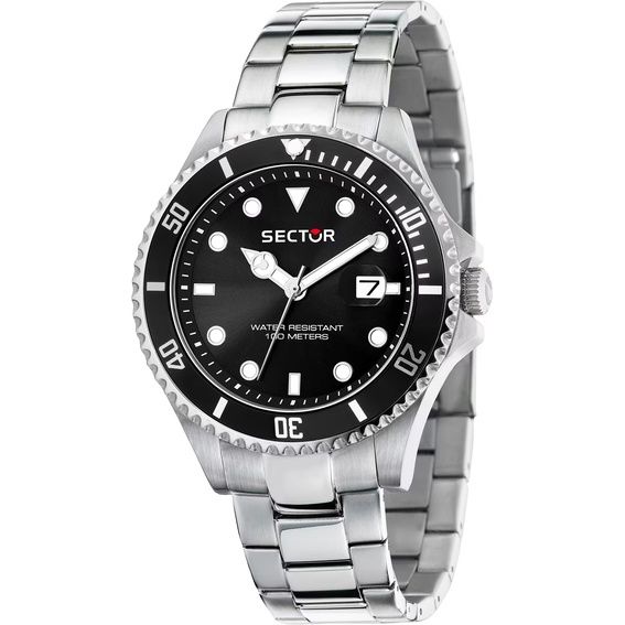 Sector 230 Stainless Steel Black Dial Quartz R3253161058 100M Men's Watch
