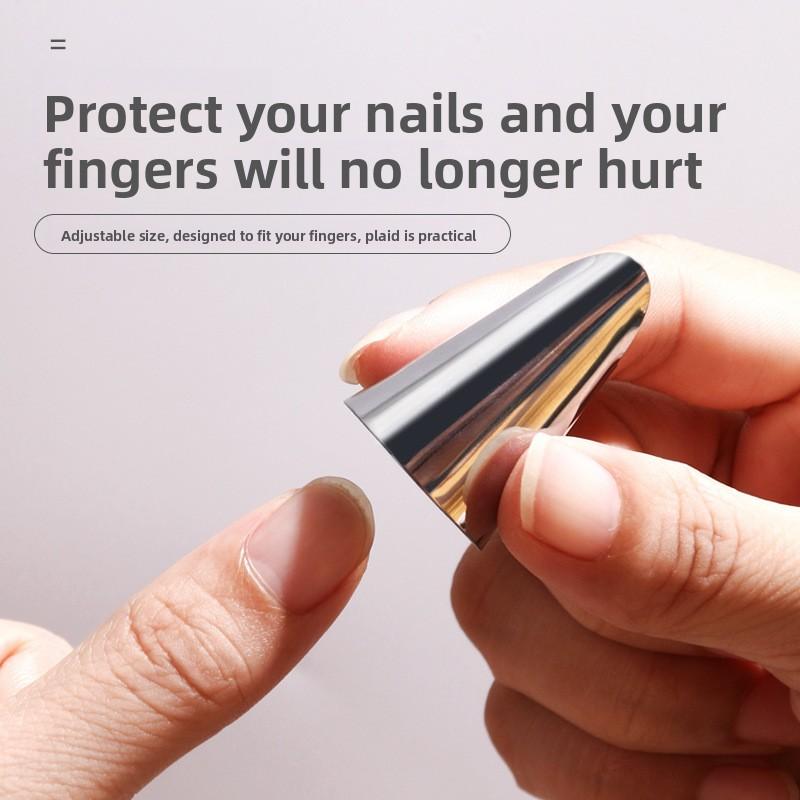 Kitchen Peeling Edamame Anti-cutting and Peeling Garlic Nail Cover