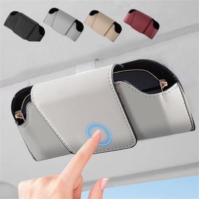 Car Sunglasses Case Holder In The Car Glasses Holder Box Sun Visor Car Sunglasses Storage Car Eyeglass Case For Women