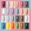 MAYJAM 6Pcs Fall Winter Gel Nail Polish Set Soak Off UV Nail Lamp Yellow Orange Brown Gray Gel Polish Weekend Getaway Nail Gel Manicure Kit