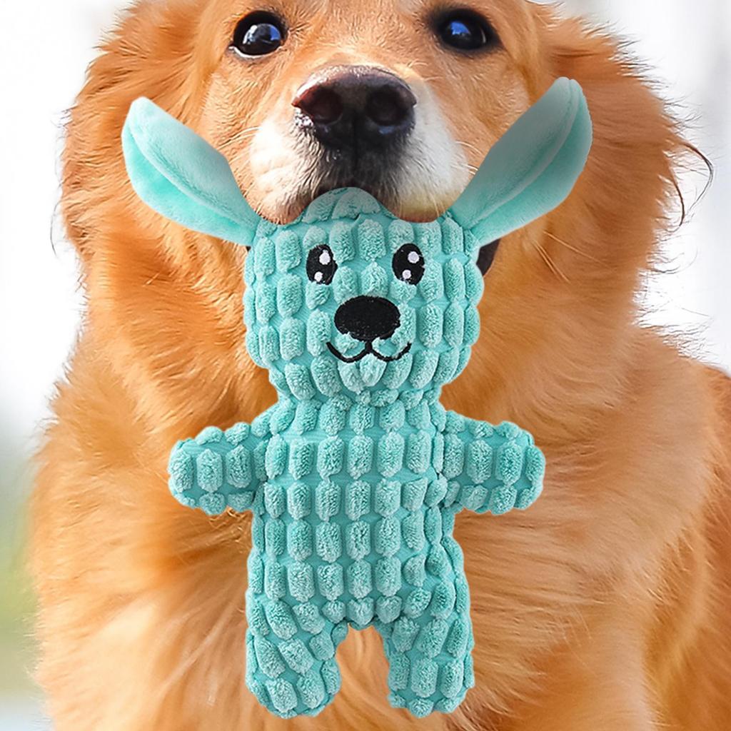 Squeaky Stuffed Dog Toy Puppy Chew Toys For Teething Bite-Resistant Enrichment Puppy Chewers For Teeth Cleaning Entertainment