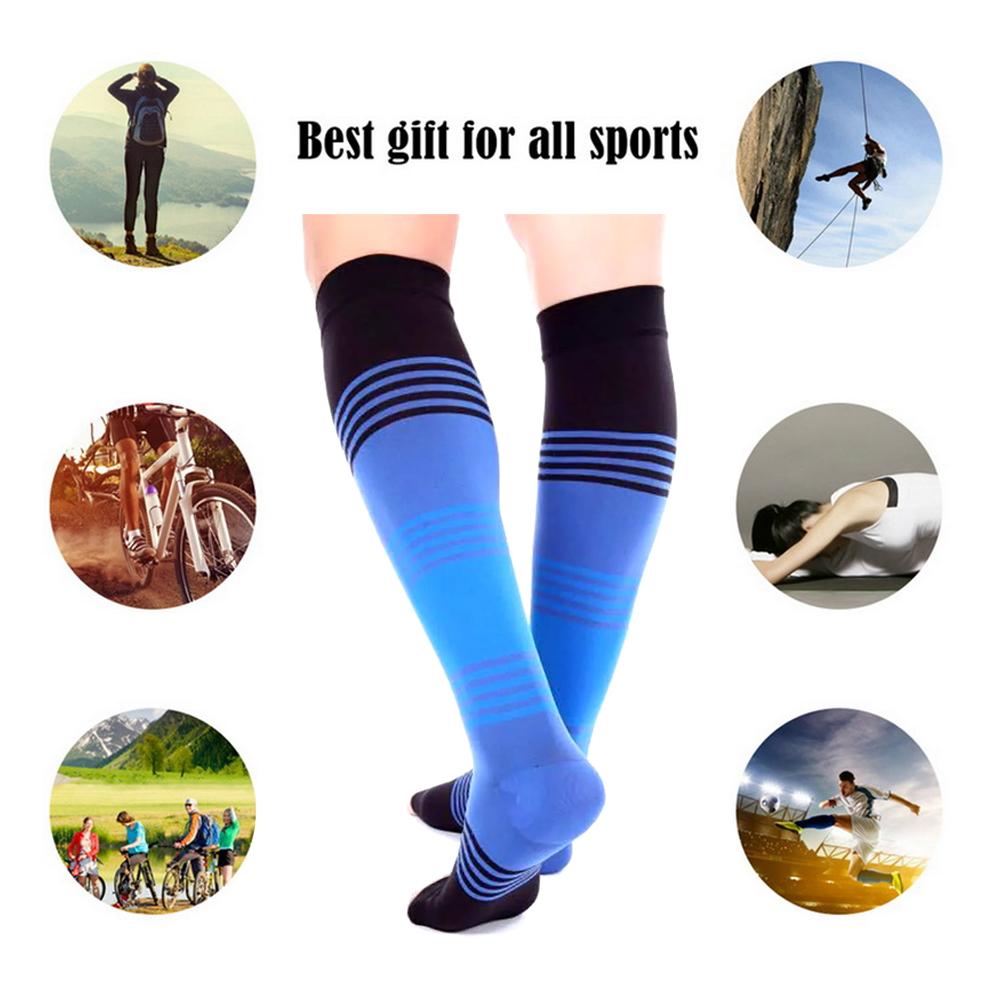 1 Pair Open Toe Compression Socks Suitable for Women and Men Circulation 20-30 MmHg Best Leg Support for Running Sports Sports Gym
