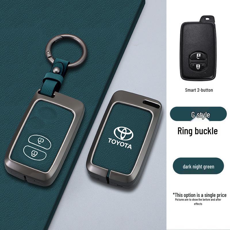 Key Case for 09/10/11 Camry, Highlander, Prius, 86, Reiz, Prado - Metal Finish