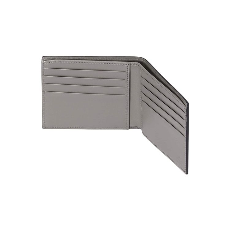 Gucci GG Embossed Perforated Leather Bifold Wallet In Grey For Men Daily Use