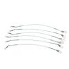 100PCS Fishing Leader Swivels Snap Anti Corroison Hard Steel Wire Leader for Saltwater 15cm / 5.9in