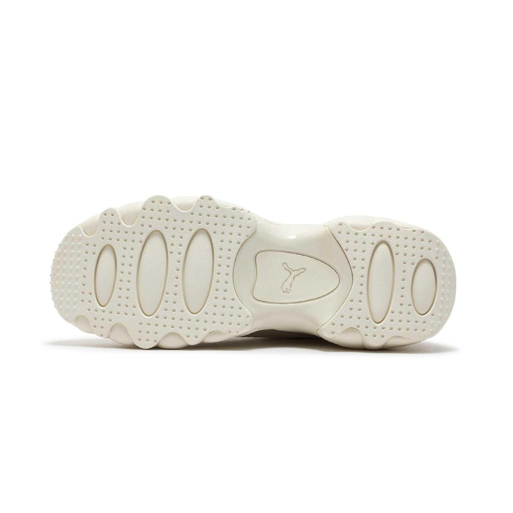 Puma Pulsar Wedge Monogram Comfortable Durable Mid-Top Dad Shoes Women Sneaker Off-White 402240-01