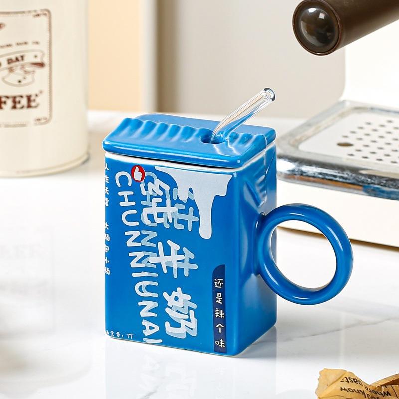 

Cute cartoon ceramic cup large capacity creative mug high value girls breakfast milk cup souvenir water cup 400ml
