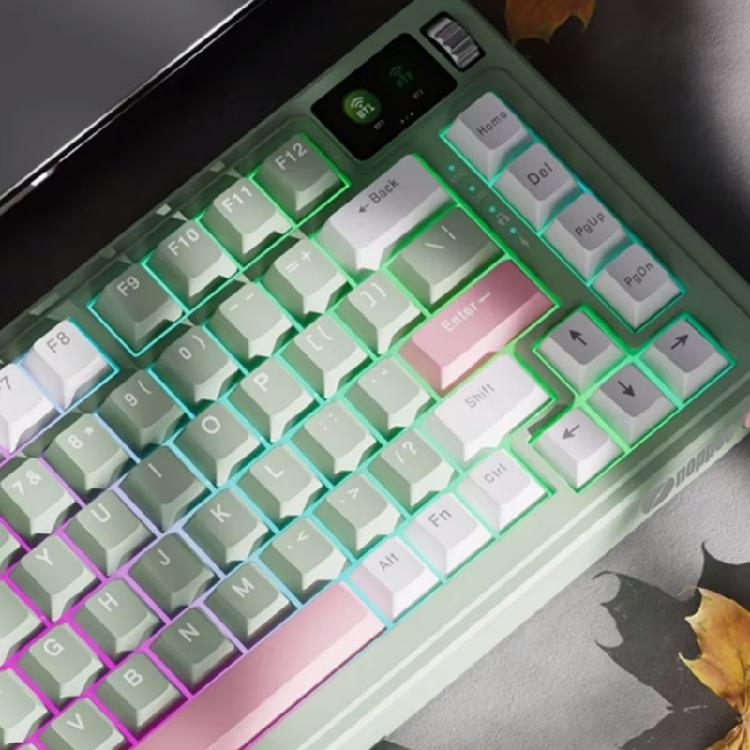 134PCS Customizable OEM Profile Keycaps with Aesthetics in Two Colors for Mechanical Keyboards