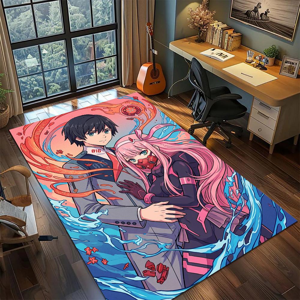 Darling in the Franxx Carpet Floor Mat Washable Non Slip Large Area Home Room Decor Gamer Bedroom YUN6512