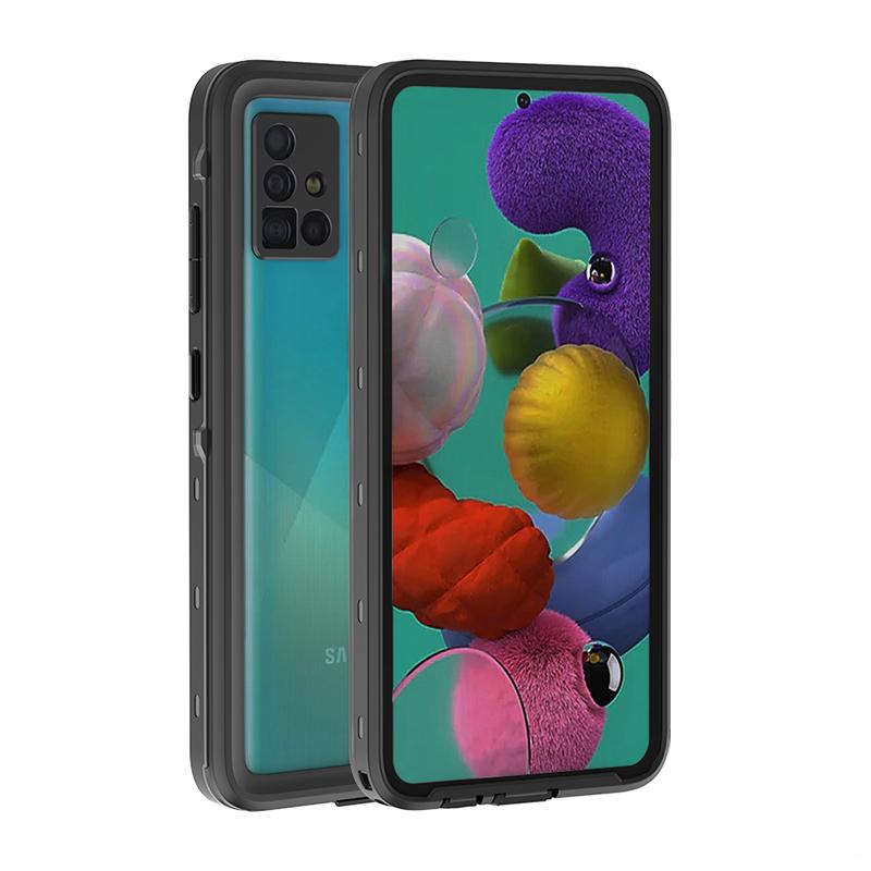 

Водонепроницаемый чехол для Samsung Galaxy A51 Чехол Противоударный чехол для дайвинга для Samsung A51 A 51 A13 A52 A72 A53 Водостойкий чехол For A02S чёрный