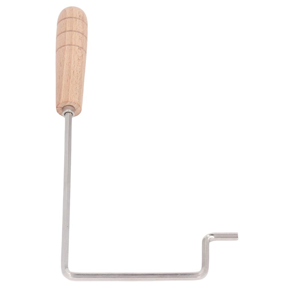 Guitar Hex Wrench Extended 4mm Hex Key Solid Wood Handle Guitar Adjustment Tool for Maintenance