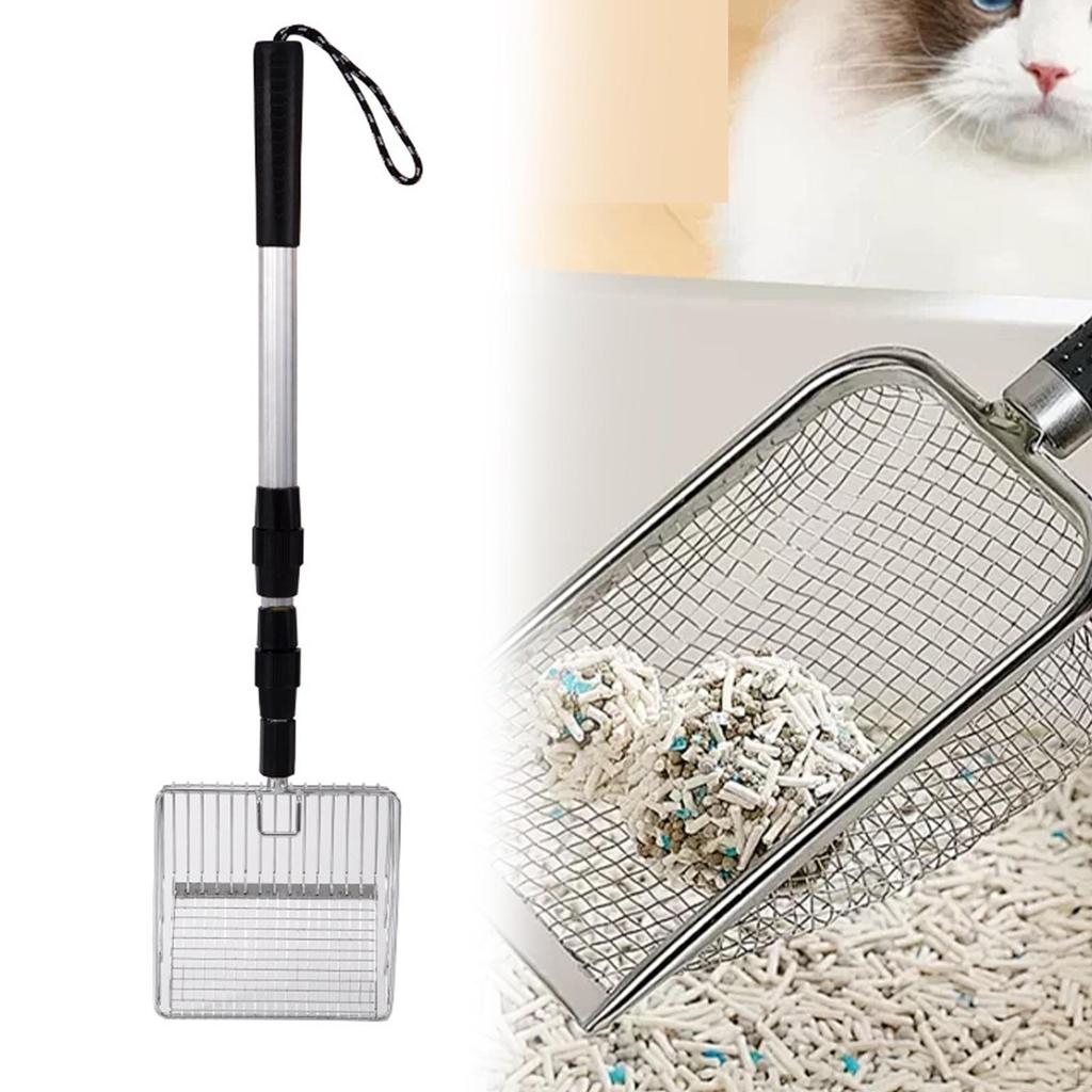 Adjustable Heavy Duty 22.4-42.2 Inch Metal Chicken Scooper for Cat Coop