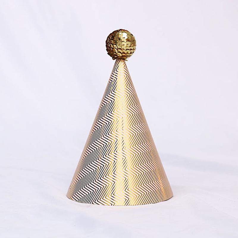 

1pc Birthday Hats Kids Boy Girl Black Birthday Party Decorations Happy Birthday Paper Hat Prince Princess Crown