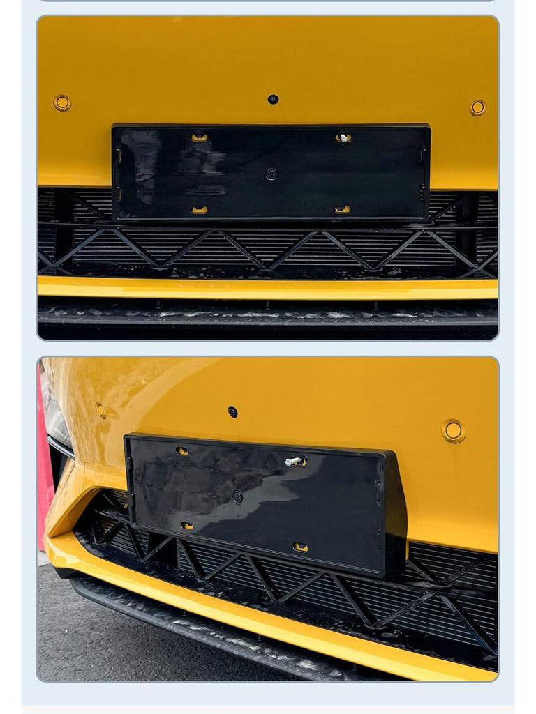 Fits 2026 Deep Blue S07: Full-Coverage Green License Plate Frame for New Energy Vehicles.