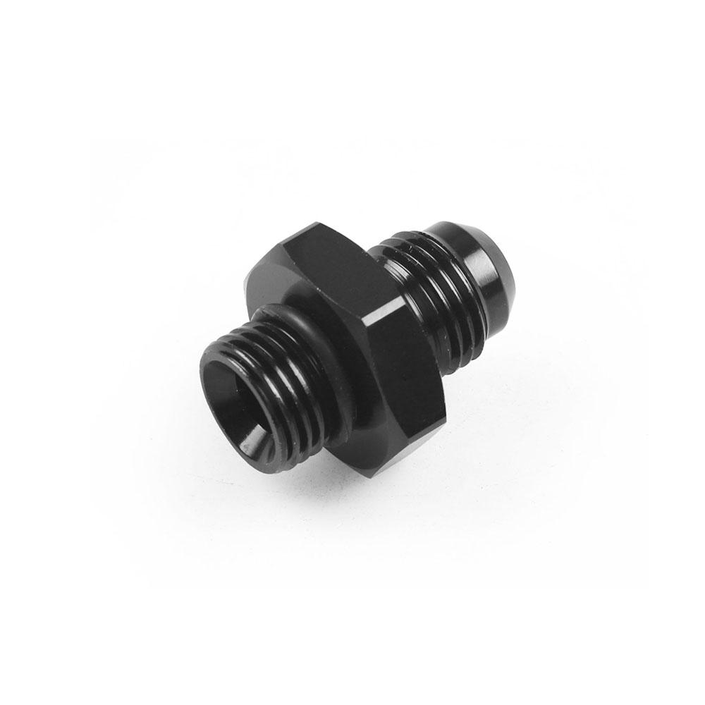 Black ORB-6 O-ring Boss AN6 6AN To AN6 6AN Male Adapter Fitting