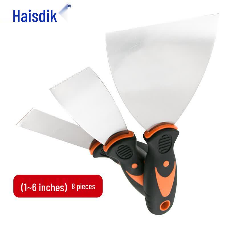 Haisidick Heavy-Duty Stainless Steel Putty Knife & Scraper Set
