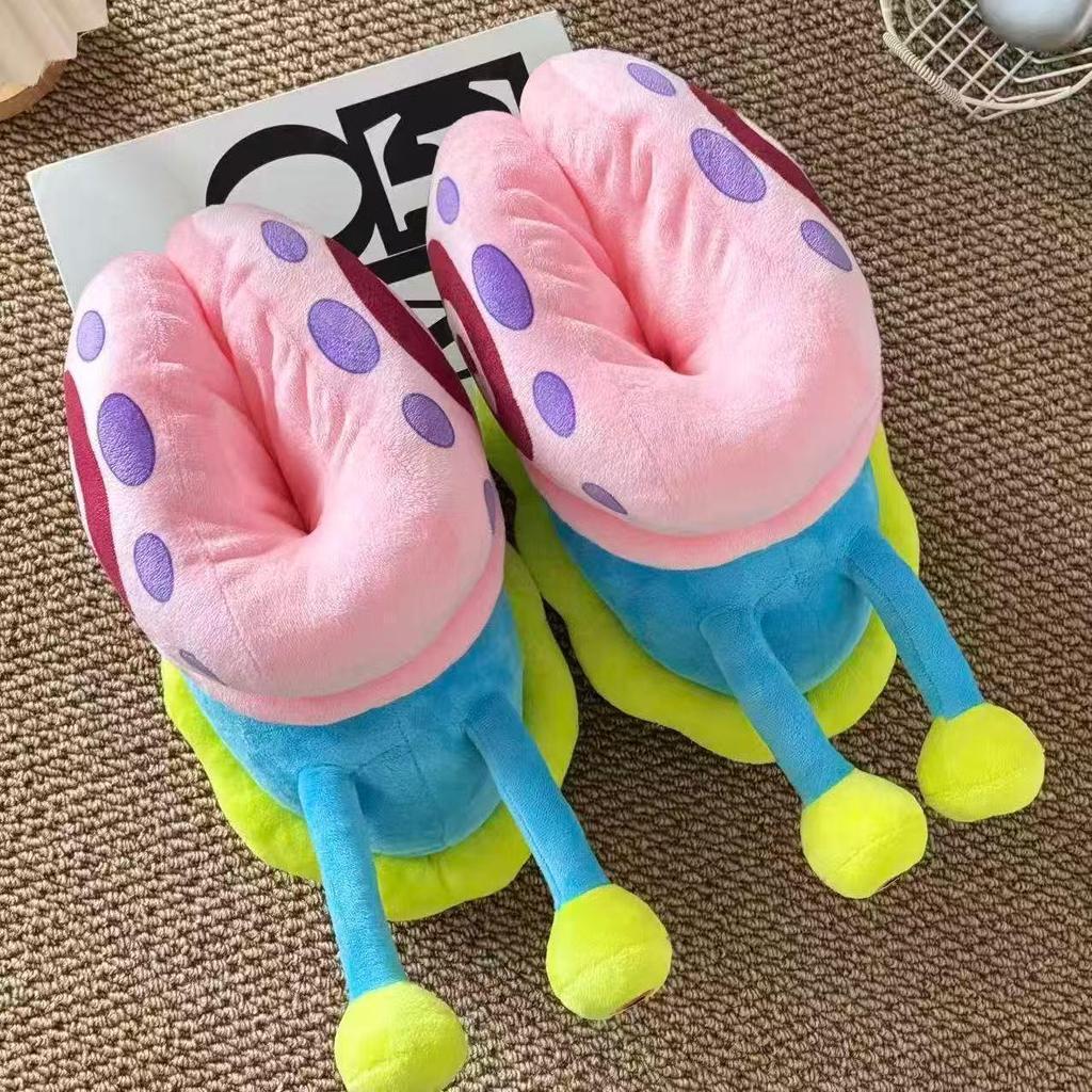 SpongeBob Schnecke Baumwollpantoffeln: Süße Hausschuhe mit Schneckensockel für Komfort nach der Geburt