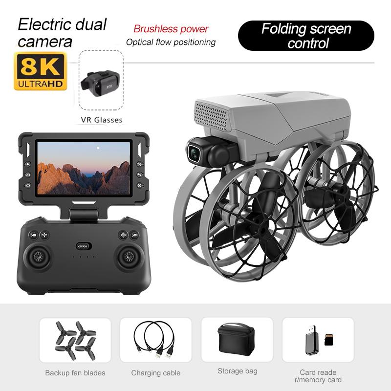 G63 Drone 8K HD Dual Cameras 180° 5G WIFI GPS Brushless Motor FPV Obstacle Avoidance Foldable Quadcopter With Remote Control Toy
