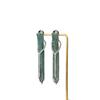 Retro Rhinestone Long Fringed Stud Earrings Fashion Style Queen Trend Earrings Light Luxury Design Fashion Earrings