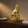 Resin Lion Figurine Crafted Lion Figurine Ornament Collectible Home Decoration Easy To Clean