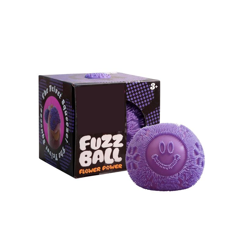 

Fidgeting Plaything Fuzz Sphere Press Toy Soft Fluffy Flower Power Portable Stress Relief Relieves Anxiety Fidget Squishy Toy | With Logo