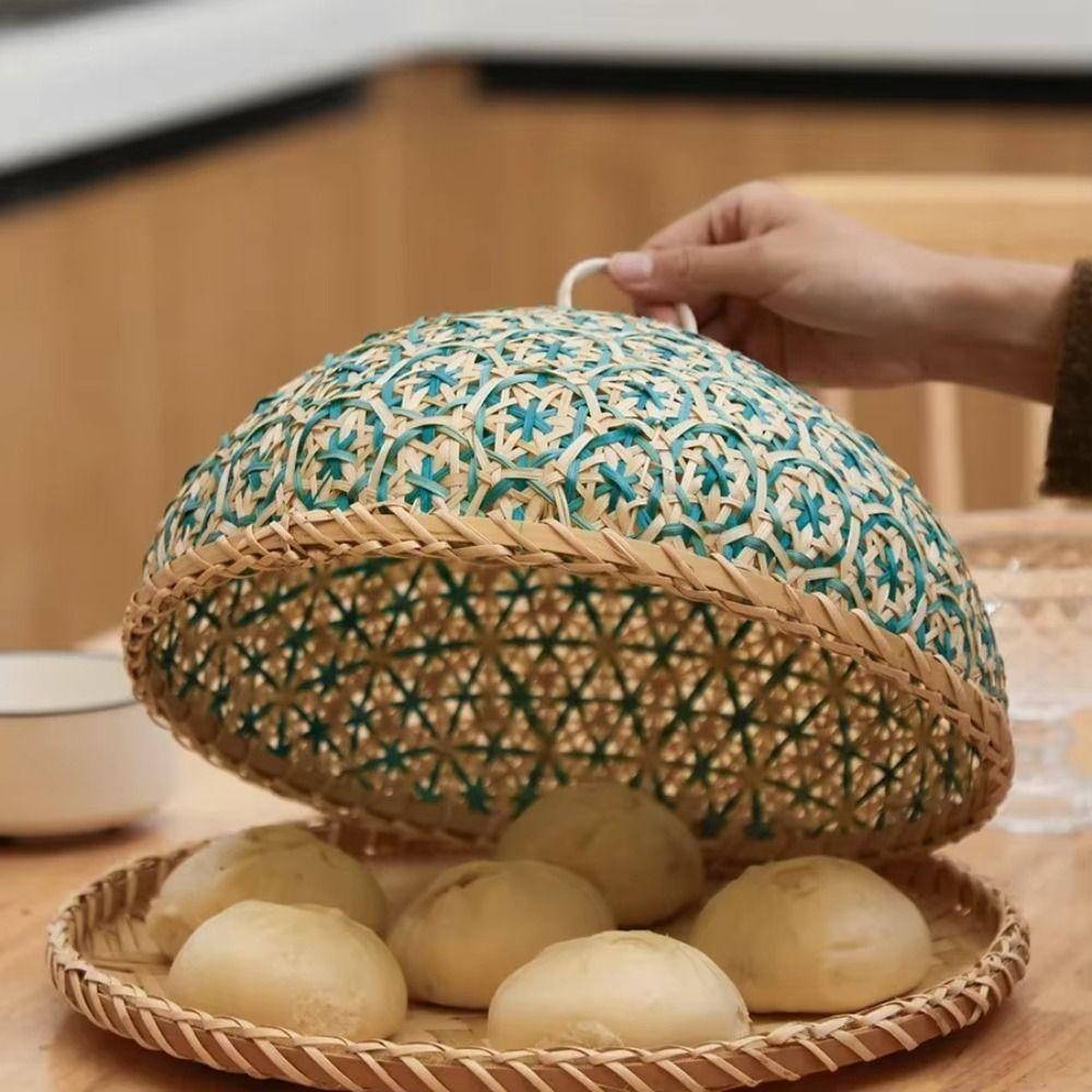 Bohemia Dining Table Cover Round Plate Leftovers Protector Food Vegetable Umbrella  Kitchen