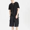 Li Ning T Shirts Men's Black Crew Neck Moderate Straight Fit AHSQ237-2