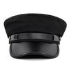 Beret Cap Solid Color Wide Brim Retro Style Casual Cap Sun Protection Keep Warm Head Wear Autumn Winter Cap Captain Hat Streetwear Women Accessories