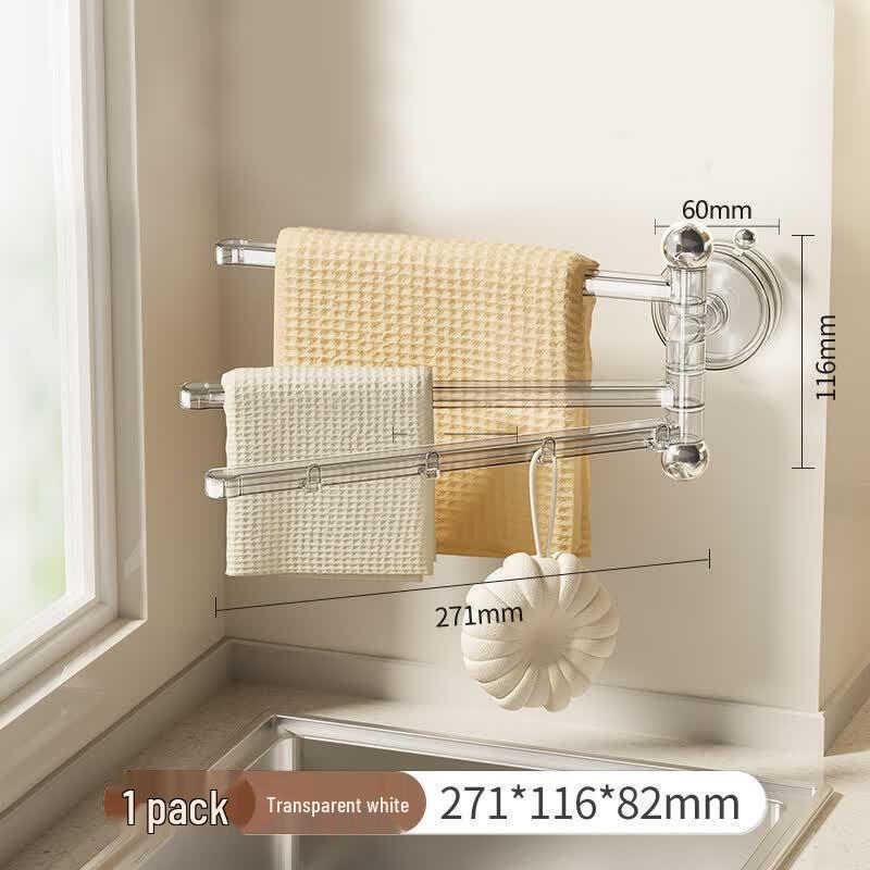 Anodized 304 Stainless Steel Wall-Mounted Kitchen & Bathroom Organizer