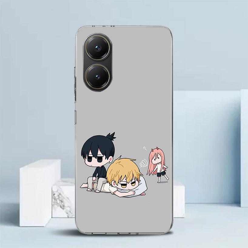 C-Chainsaw Mans Cute Phone Case For Xiaomi Poco F7 Ultra X5 X6 X7 Pro M7 Redmi 15C 15 13C 13 12C 12 10C 10 10A 9 9C 9A 9T Cover