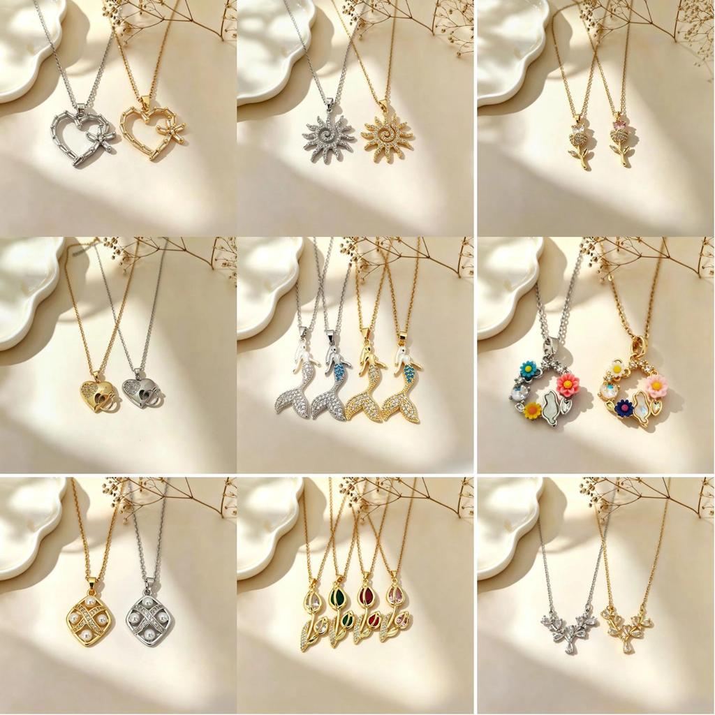 Elegant Cat Pendant Necklace: Fresh Design with Micro-Set Zircons for Women - Light Luxury & High-End Feel; Perfect Clavicle Chain Accessory.