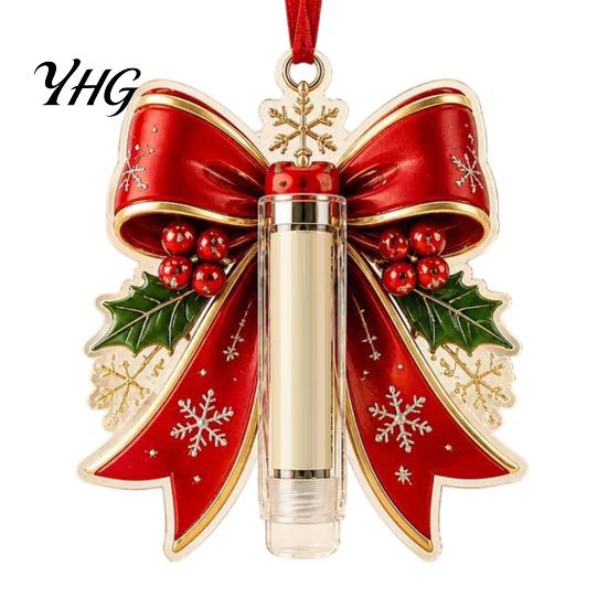 Clear Money Holder Capsule Christmas Cash Gift Ornament, Acrylic Holder, Funny Xmas Tree/Bow/Santa/Bell Shaped Hanging Decoration for Tree,