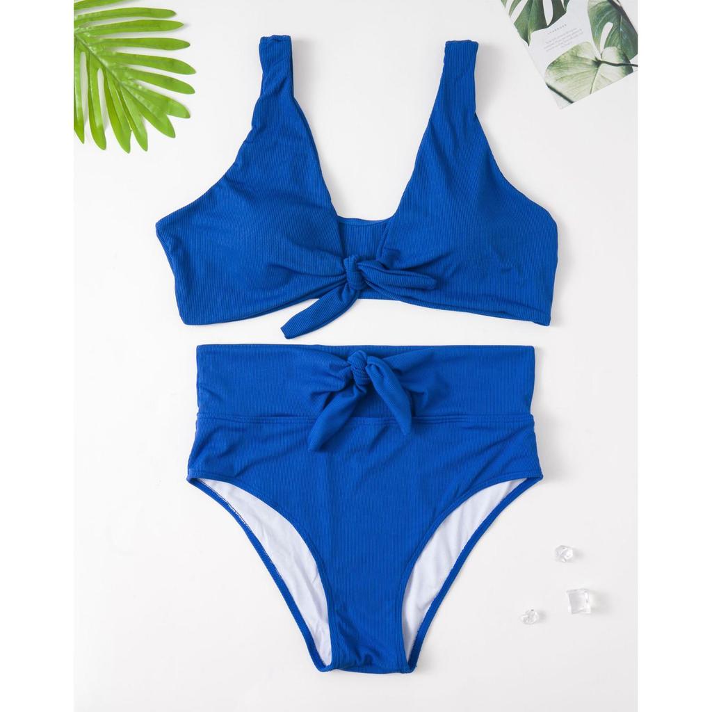 Nuovo Costume da Bagno Taglia L Sexy Colore Unico Nodo Grasso Mm Costume da Bagno Bikini Esplosivo