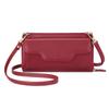 Nuoku Small Crossbody Shoulder Bag for Women with Wristlet Phone Wallet and Credit Card Holder (Burgundy)