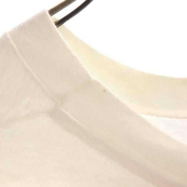 Hanes 80s Vintage Made in USA Print Short sleeve T-shirt L White system Men's Used