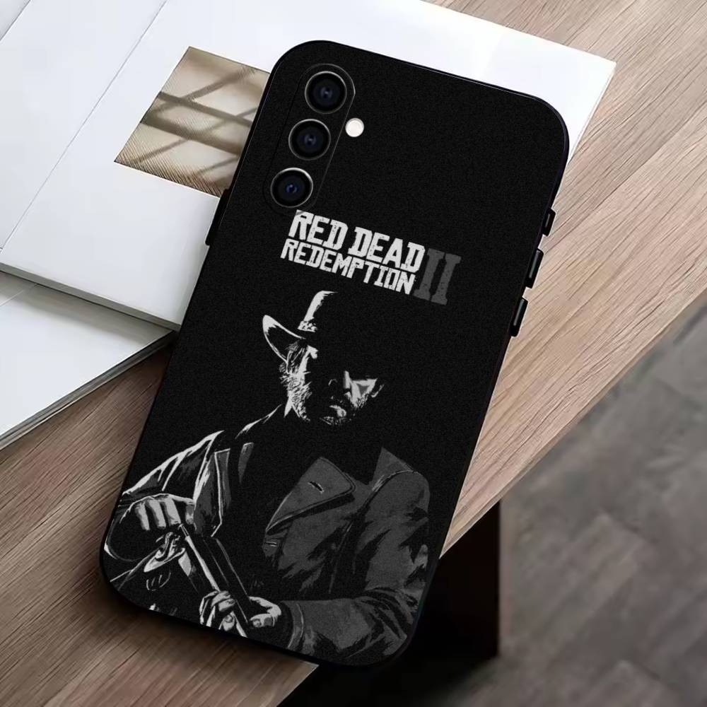 game of the-Red Dead Redemption 2  Phone Case For Samsung Galaxy A73,A72,A71,A70,A53,A52,A51,Soft Silicone Black Cover