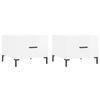 VidaXL Coffee Tables 2 Pcs Glossy White 50x50x40cm Engineered Wood 829401