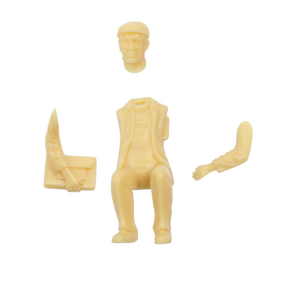 Colecție Peisaj Păpuși Umane Figurine Nevopsite 24 Piese Decorațiune Grădină Miniaturală Model Feroviar Model Clădire Dioramă Educativ DIY 125