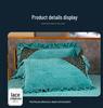 220g Quilted Bed Skirt Set: Warm Milk Velvet with Lace Embroidery (Four Pieces)