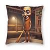 Tung Tung Tung Sahur Meme Italiano Brainrot Federa Stampa Poliestere Copricuscino Decorativo Copricuscino da Lancio